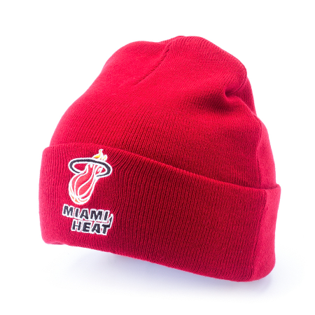 Купить Шапка Mitchell & Ness Miami Heat | MN-NBA-EU175-MIAHEA-RED-OS в Москве или заказать доставку на Slamdunk.su